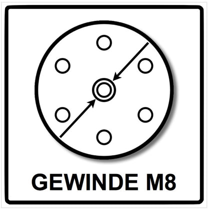 Makita Schleifteller Weich für Exzenterschleifer / Schleifmaschine 150 mm M8 ( 196684-1 ) - Toolbrothers