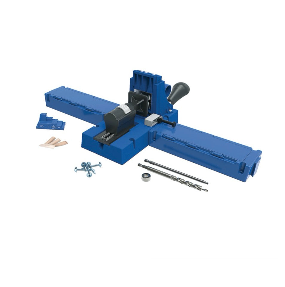 KREG Jig K5 gabarit de perçage (K5) système de connexion pour bois à trou de poche + gabarit de perçage K5 + base + accessoires + jeu de vis 675 pièces