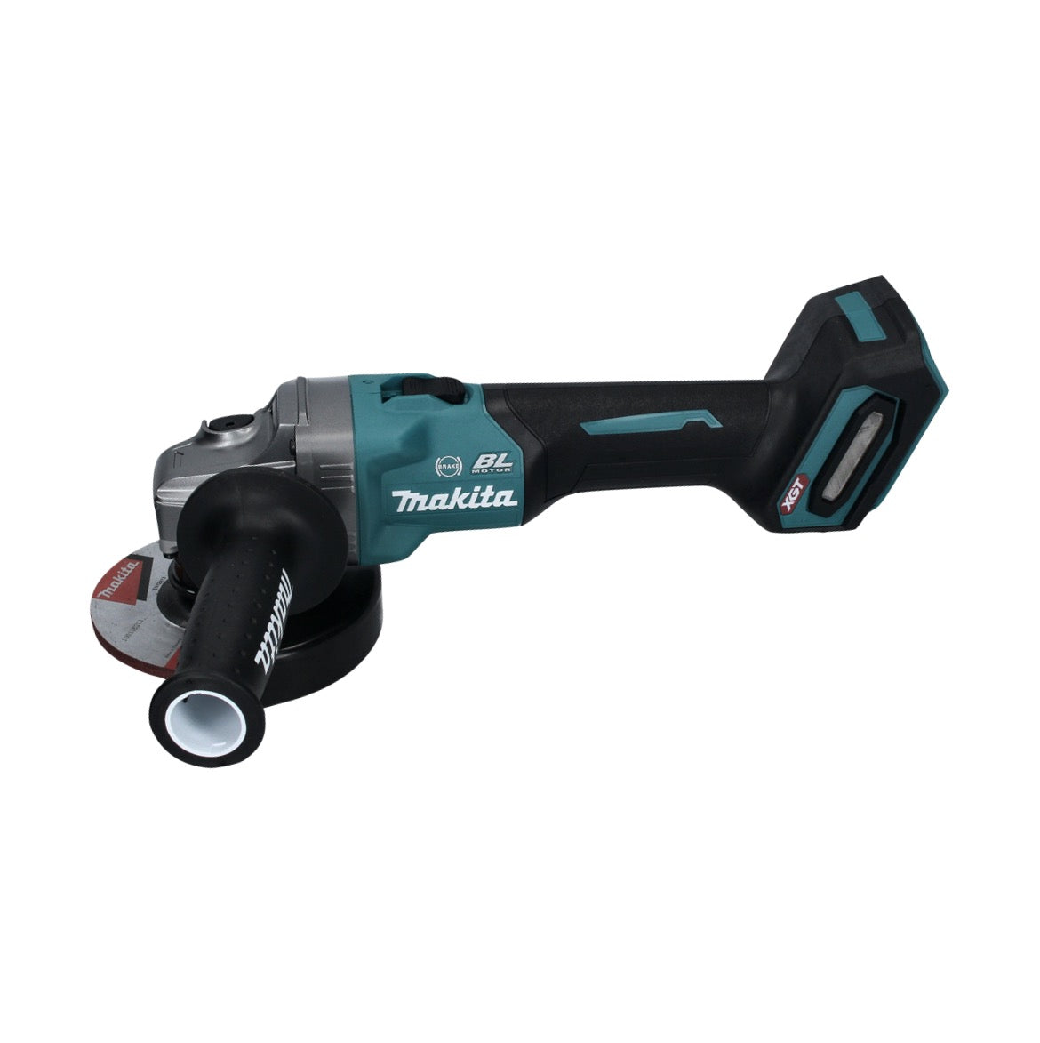 Makita GA 005 GD101 Akku Winkelschleifer 40 V max. 125 mm Brushless  XGT + 1x Akku 2,5 Ah + Ladegerät + Absaughaube + Makpac