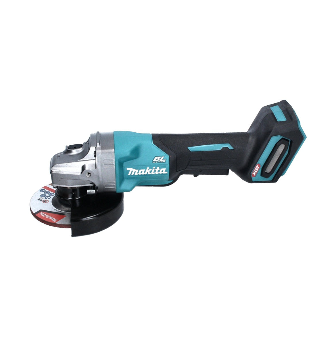 Meuleuse d'angle sur batterie Makita GA 016 GM101 40 V max. 125 mm sans balais XGT + 1x batterie 4,0 Ah + chargeur + hotte d'aspiration + Makpac