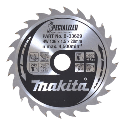 Makita jeu de lames de scie pack de 3 136 x 20 x 1 mm 16Z + 24Z (B-33897)