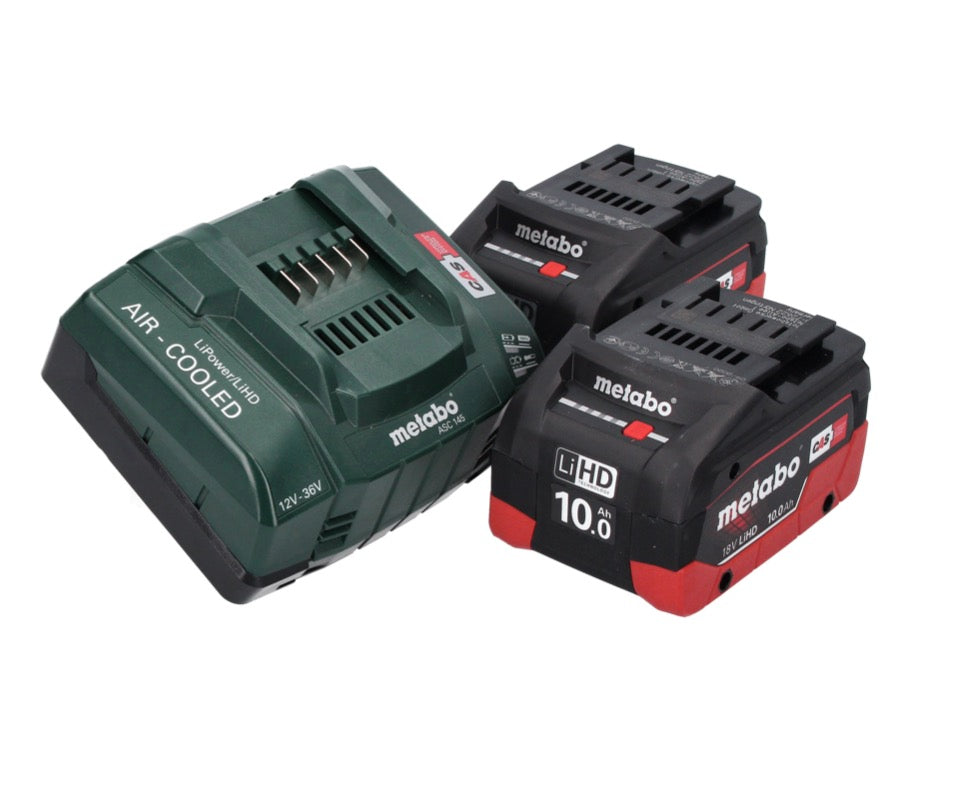 Marteau combiné à batterie Metabo KHA 18 LTX 18 V (600210860) + 2x batteries 10,0 Ah + chargeur + coffret