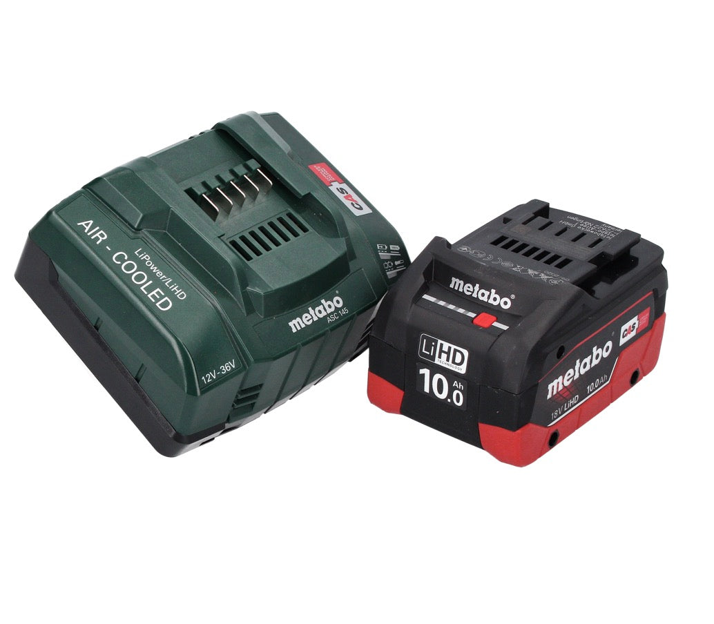 Metabo KHA 18 LTX BL 24 Quick Akku Kombihammer 18 V 2,2 J SDS-plus Brushless ( 600211840 ) + 1x Akku 10,0 Ah + Ladegerät + MetaLoc - Toolbrothers