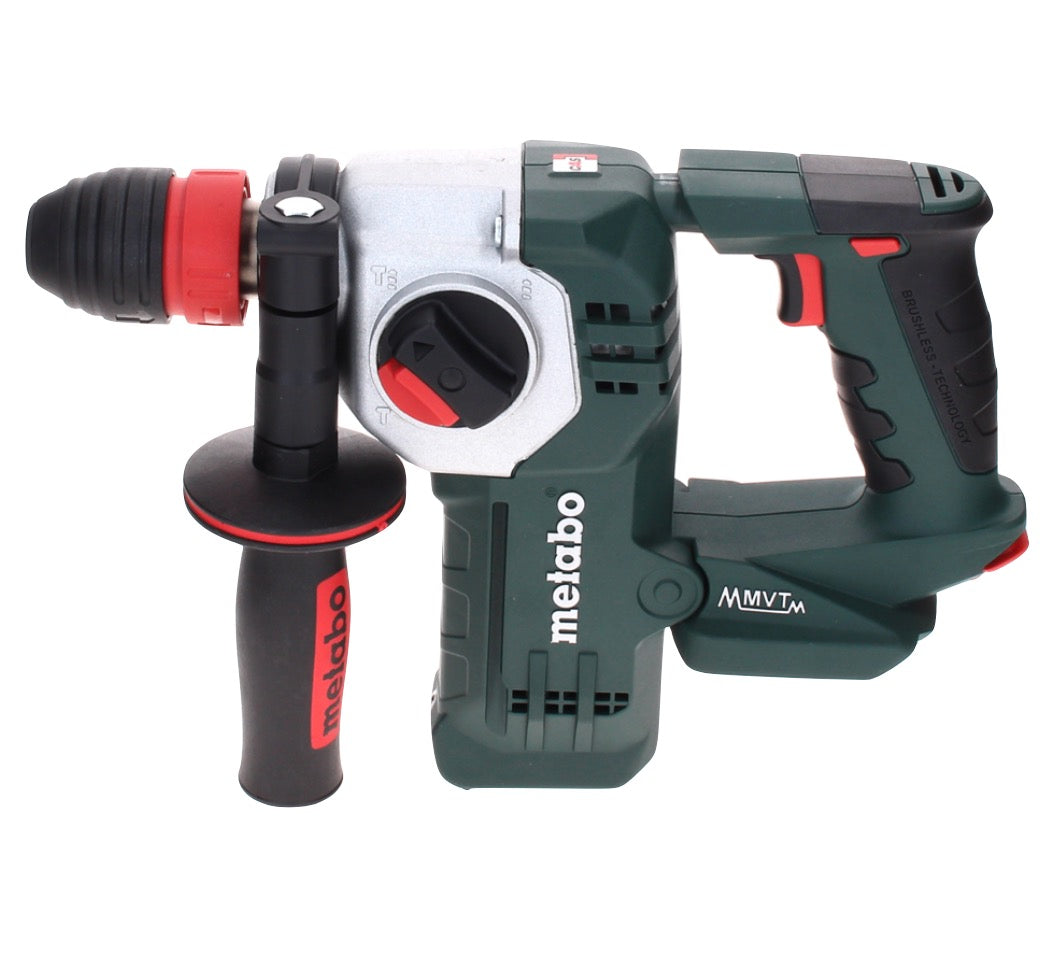 Metabo KHA 18 LTX BL 24 Marteau combiné à batterie Quick 18 V 2,2 J SDS-plus brushless (600211840) + 2x batteries 10,0 Ah + chargeur + MetaLoc