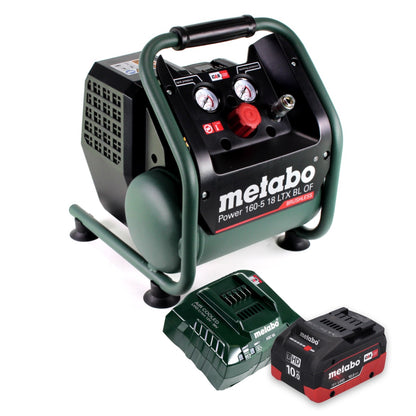 Compresseur à batterie Metabo Power 160-5 18 LTX BL OF 18 V 8,0 bar brushless + 1x batterie 10,0 Ah + chargeur