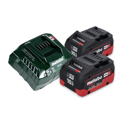 Metabo Power 160-5 18 LTX BL OF Akku Kompressor 18 V 8,0 bar Brushless + 2x Akku 10,0 Ah + Ladegerät