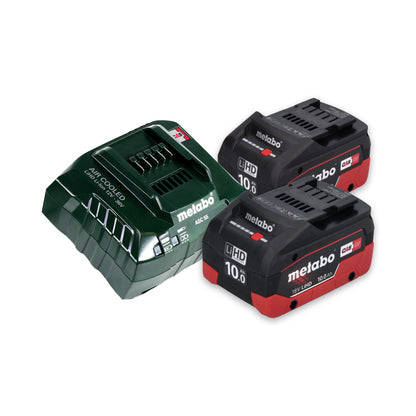 Metabo MKS 18 LTX 58 Akku Metall Handkreissäge 18 V 165 mm + 2x Akku 10,0 Ah + Ladegerät + MetaLoc