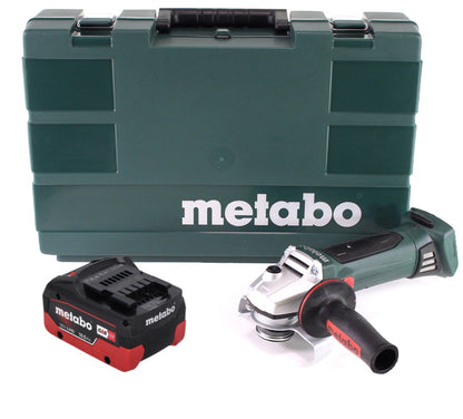 Metabo W 18 LTX 125 Meuleuse d'angle rapide 18 V 125 mm (602174860) + 1x batterie 10,0 Ah + coffret - sans chargeur