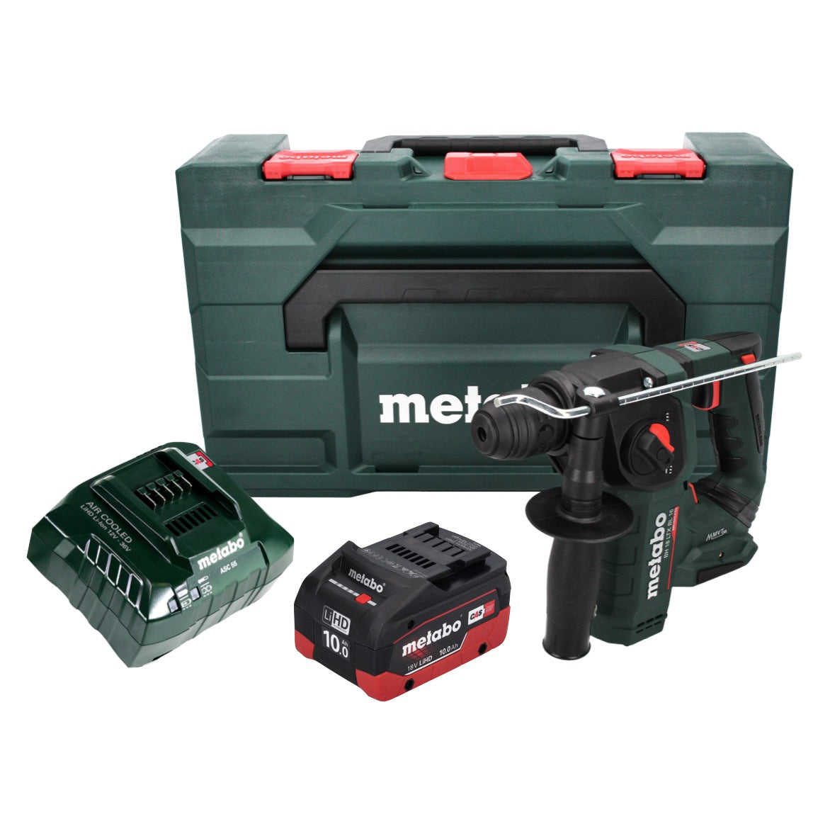 Marteau perforateur à batterie Metabo BH 18 LTX BL 16 18 V 1,3 J SDS-plus brushless + 1x batterie 10,0 Ah + chargeur + MetaBOX