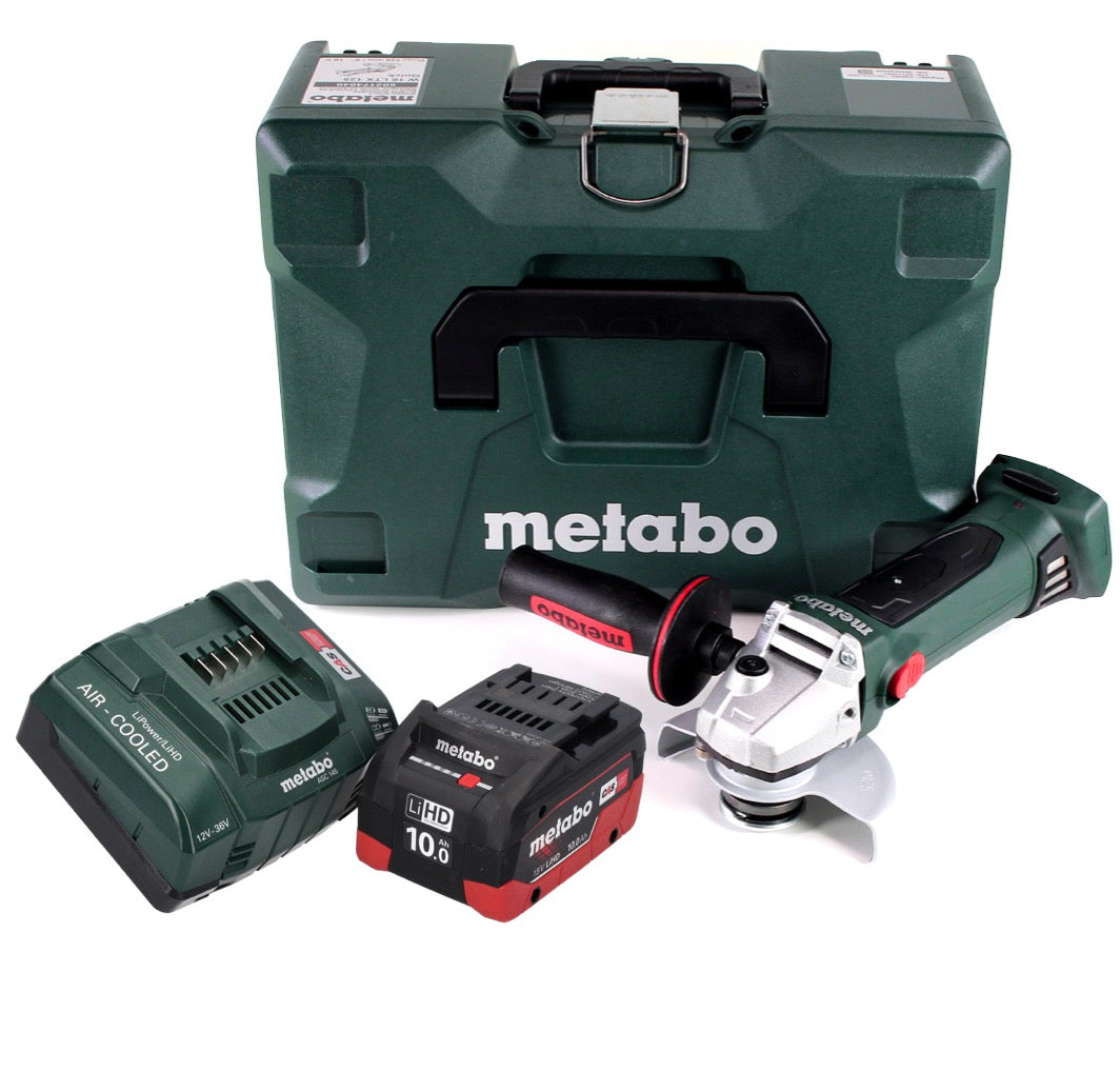 Meuleuse d'angle sur batterie Metabo W 18 LTX 125 Quick 18 V 125 mm (602174840) + 1 batterie 10,0 Ah + chargeur + MetaLoc