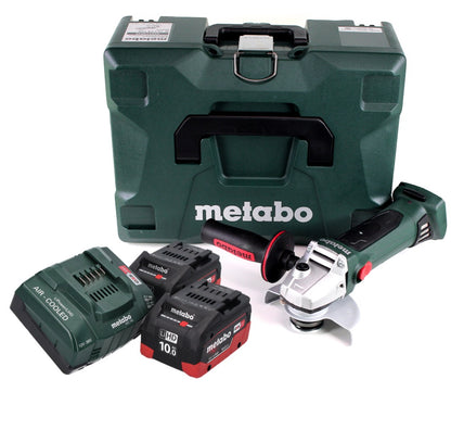 Meuleuse d'angle sur batterie Metabo W 18 LTX 125 Quick 18 V 125 mm (602174840) + 2x batterie 10,0 Ah + chargeur + MetaLoc