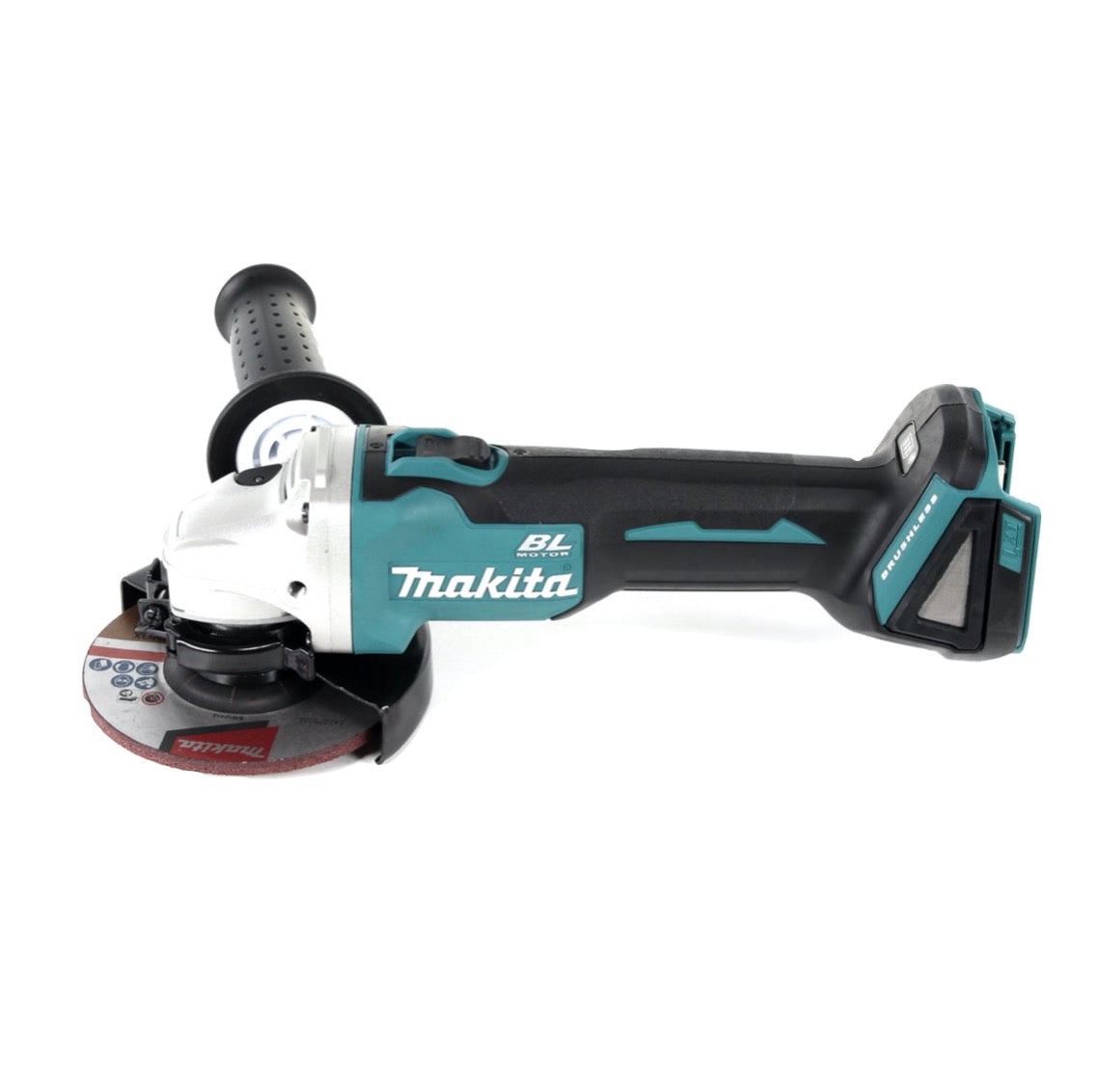 Makita DHP 482 STMX Akku Schlagbohrschrauber 18 V 62 Nm + DGA 504 Akku Winkelschleifer 18 V 125 mm Brushless + DJR 186 Akku Säbelsäge 18 V + 2x Akku 5,0 Ah + Ladegerät + Makbox Maxi