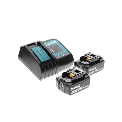 Makita DHP 482 STMX Akku Schlagbohrschrauber 18 V 62 Nm + DCL 180 Akku Staubsauger 18 V Schwarz + 2x Akku 5,0 Ah + Ladegerät + Makbox Maxi