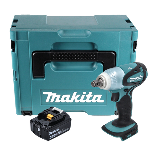 Makita DTW 251 G1J Clé à chocs sans fil 18 V 230 Nm 1/2" + 1x batterie 6,0 Ah + Makpac - sans chargeur