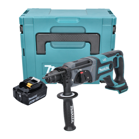 Makita DHR 241 G1J Akku Bohrhammer 18 V 2,0 J SDS plus + 1x Akku 6,0 Ah + Makpac - ohne Ladegerät