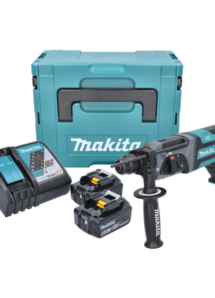 Makita DHR 241 RGJ marteau perforateur sans fil 18 V 2,0 J SDS plus + 2x batteries 6,0 Ah + chargeur + Makpac