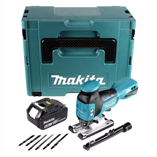 Makita DJV 181 G1J Akku Pendelhub Stichsäge 18 V Brushless + 1x Akku 6,0 Ah + Makpac - ohne Ladegerät