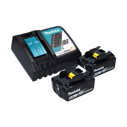 Makita DJV 181 RGJ scie sauteuse pendulaire sans balais à batterie 18 V + 2x batteries 6,0 Ah + chargeur + Makpac