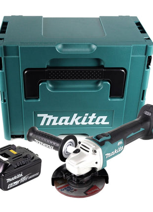 Makita DGA 504 G1J Meuleuse d'angle sur batterie 18 V 125 mm sans balais + 1x batterie 6,0 Ah + Makpac - sans chargeur