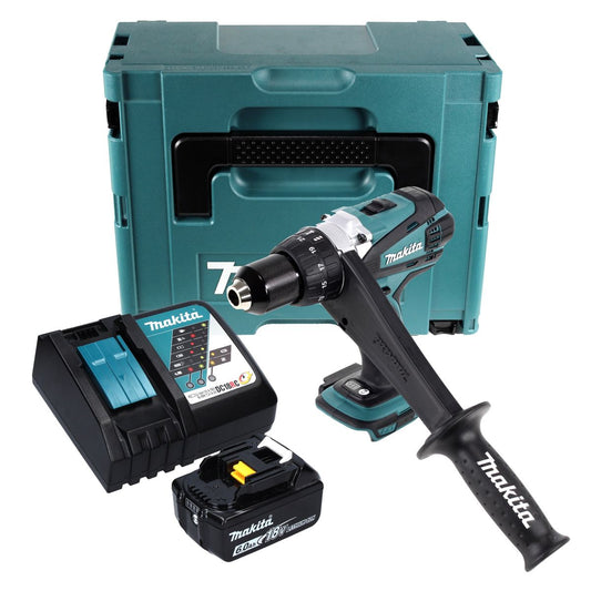 Makita DDF 458 RG1J Akku Bohrschrauber 18 V 91 Nm + 1x Akku 6,0 Ah + Ladegerät + Makpac