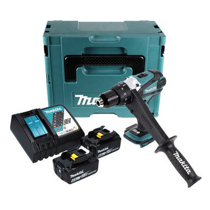 Makita DDF 458 RGJ Akku Bohrschrauber 18 V 91 Nm + 2x Akku 6,0 Ah + Ladegerät + Makpac