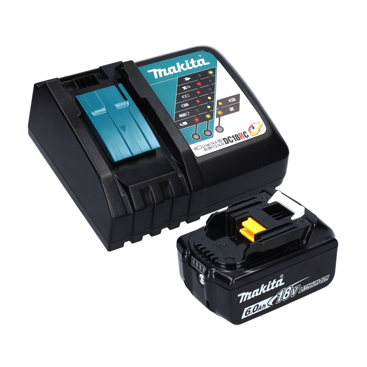 Makita DTM 51 RG1J Akku Oszillierer 18 V + 1x Akku 6,0 Ah + Ladegerät + Makpac