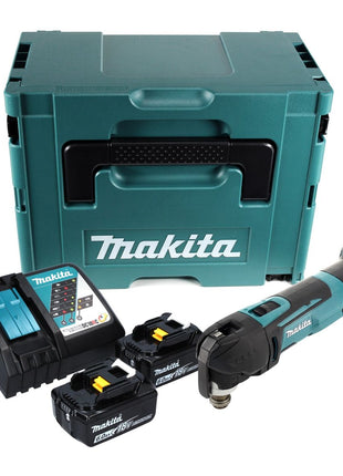 Oscillateur sur batterie Makita DTM 51 RGJ 18 V + 2x batteries 6,0 Ah + chargeur + Makpac