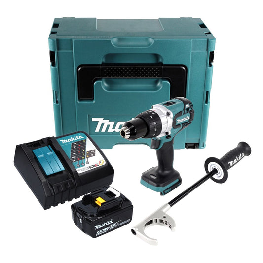 Makita DDF 481 RG1J perceuse-visseuse sans fil 18 V 115 Nm sans balais + 1x batterie 6,0 Ah + chargeur + Makpac