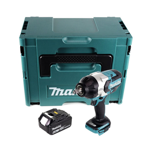 Makita DTW 1002 G1J Clé à chocs sans fil 18 V 1000 Nm 1/2" sans balais + 1x batterie 6,0 Ah + Makpac - sans chargeur