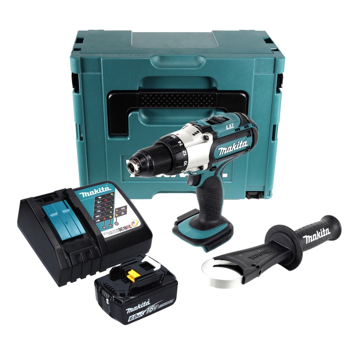 Makita DDF 451 RG1J Akku Bohrschrauber 18 V 80 Nm + 1x Akku 6,0 Ah + Ladegerät + Makpac - Toolbrothers