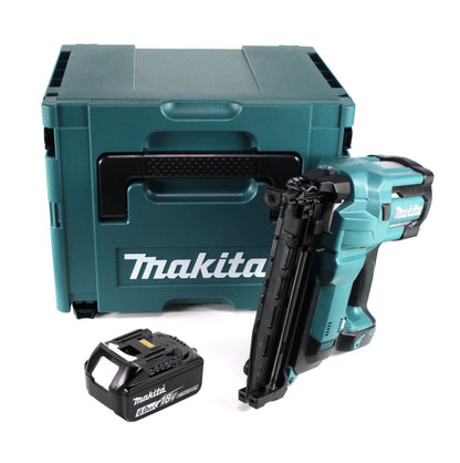 Makita DBN 600 G1J Akku Stauchkopfnagler 18 V + 1x Akku 6,0 Ah + Makpac - ohne Ladegerät