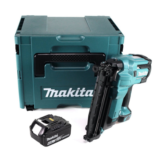 Makita DBN 600 G1J Akku Stauchkopfnagler 18 V + 1x Akku 6,0 Ah + Makpac - ohne Ladegerät