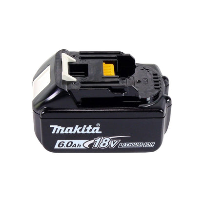 Makita DGA 458 G1J Meuleuse d'angle sur batterie 18 V 115 mm sans balais + 1x batterie 6,0 Ah + Makpac - sans chargeur