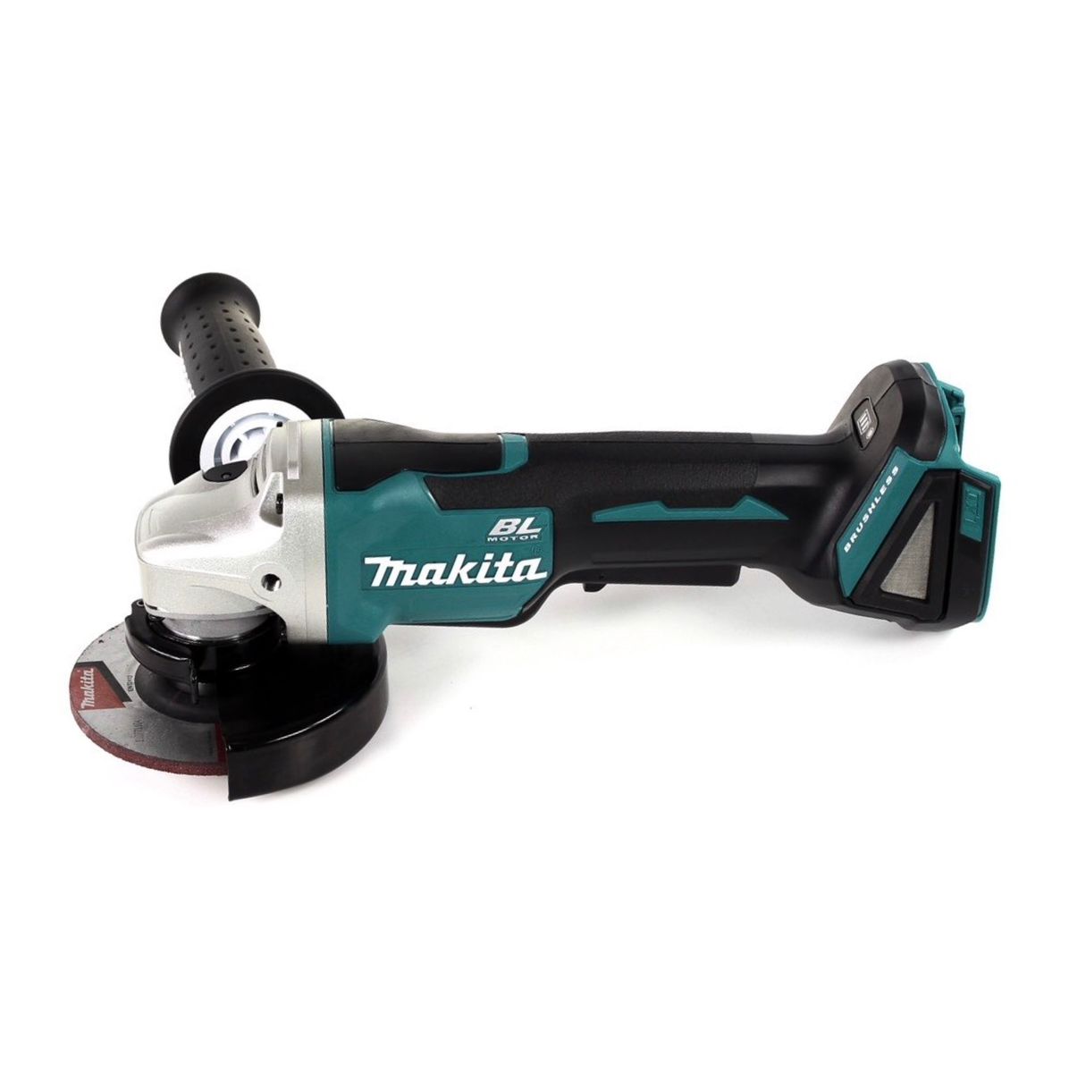 Makita DGA 458 RGJ Meuleuse d'angle sur batterie 18 V 115 mm sans balais + 2x batteries 6,0 Ah + chargeur + Makpac