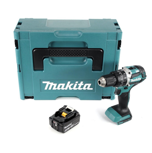 Makita DHP 484 T1J perceuse à percussion sans fil 18 V 54 Nm sans balai + 1x batterie 5,0 Ah + Makpac - sans chargeur