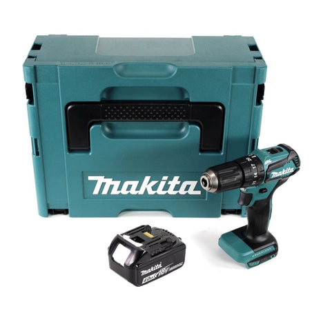 Taladro percutor inalámbrico Makita DHP 483 M1J 18 V 40 Nm + 1x batería 4,0 Ah + Makpac - sin cargador