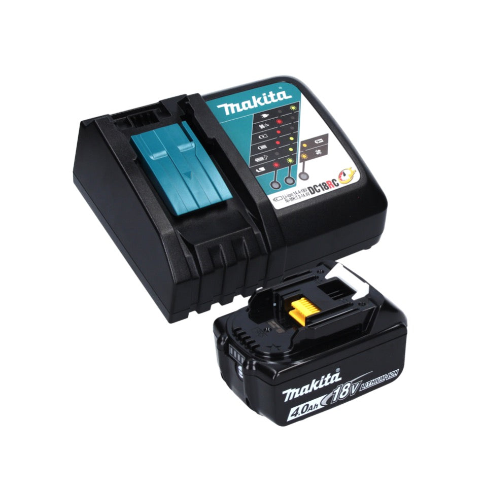 Makita DHP 453 RM1J W perceuse à percussion sans fil blanc 18 V 42 Nm + 1x batterie 4,0 Ah + chargeur + Makpac