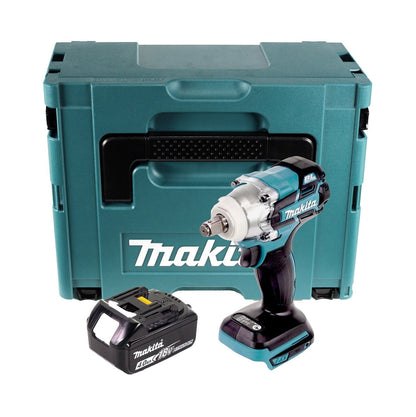 Makita DTW 285 M1J Clé à chocs sans fil 18 V 280 Nm 1/2" sans balais + 1x batterie 4,0 Ah + Makpac - sans chargeur