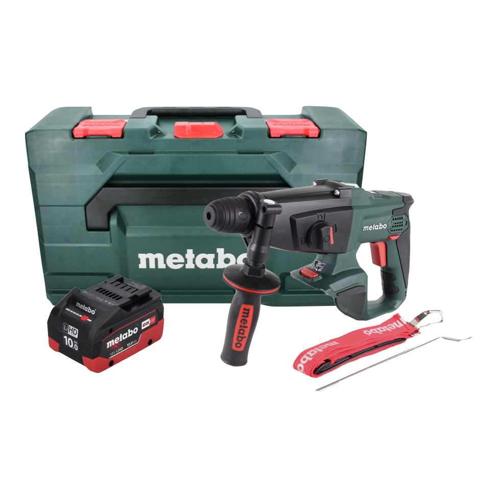 Marteau combiné à batterie Metabo KHA 18 LTX 18 V 2,2 J SDS Plus + 1x batterie 10,0 Ah + metaBOX - sans chargeur