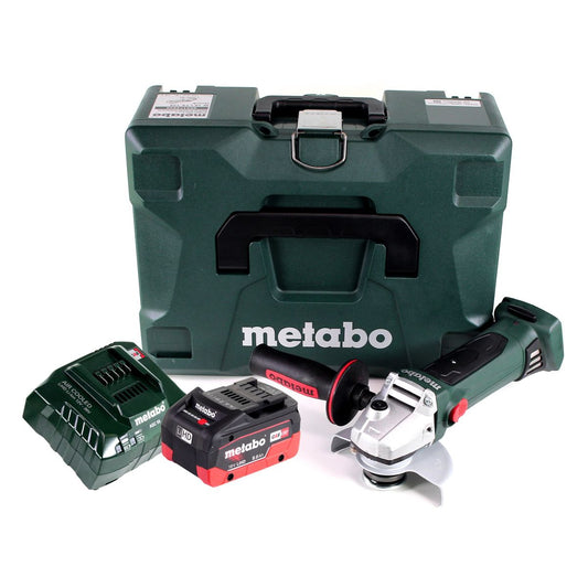 Meuleuse d'angle sur batterie Metabo W 18 LTX 125 Quick 18 V 125 mm + 1x batterie 8,0 Ah + chargeur + MetaLoc