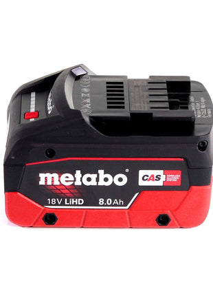 Scie sabre sur batterie Metabo ASE 18 LTX scie alternative 18 V + 1x batterie 8,0 Ah - sans chargeur