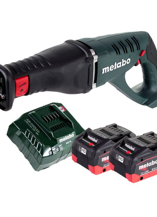 Scie sabre à batterie Metabo ASE 18 LTX scie alternative 18 V + 2x batteries 8,0 Ah + chargeur