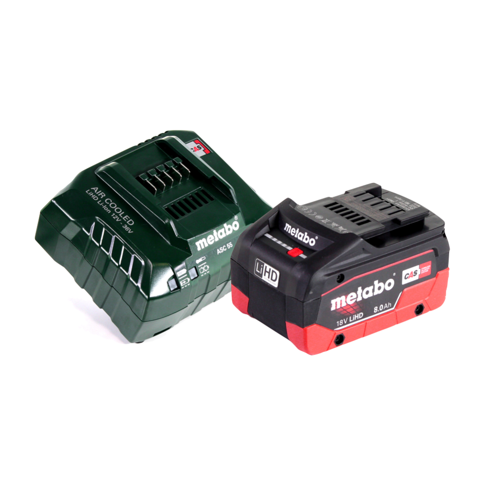 Marteau combiné à batterie Metabo KHA 18 LTX 18 V 2,2 J SDS Plus + 1x batterie 8,0 Ah + chargeur + métaBOX