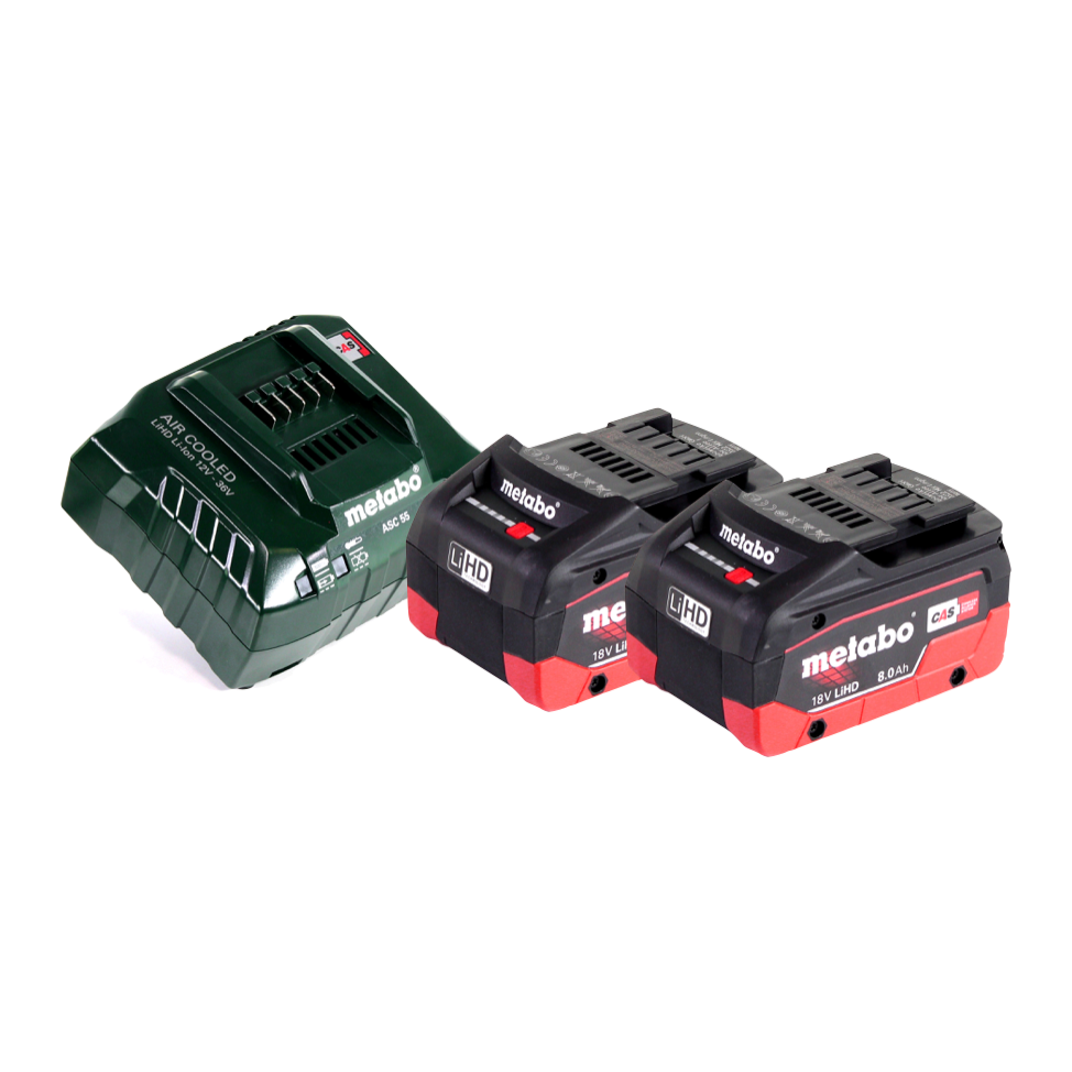 Marteau combiné à batterie Metabo KHA 18 LTX 18 V 2,2 J SDS Plus + 2x batterie 8,0 Ah + chargeur + métaBOX