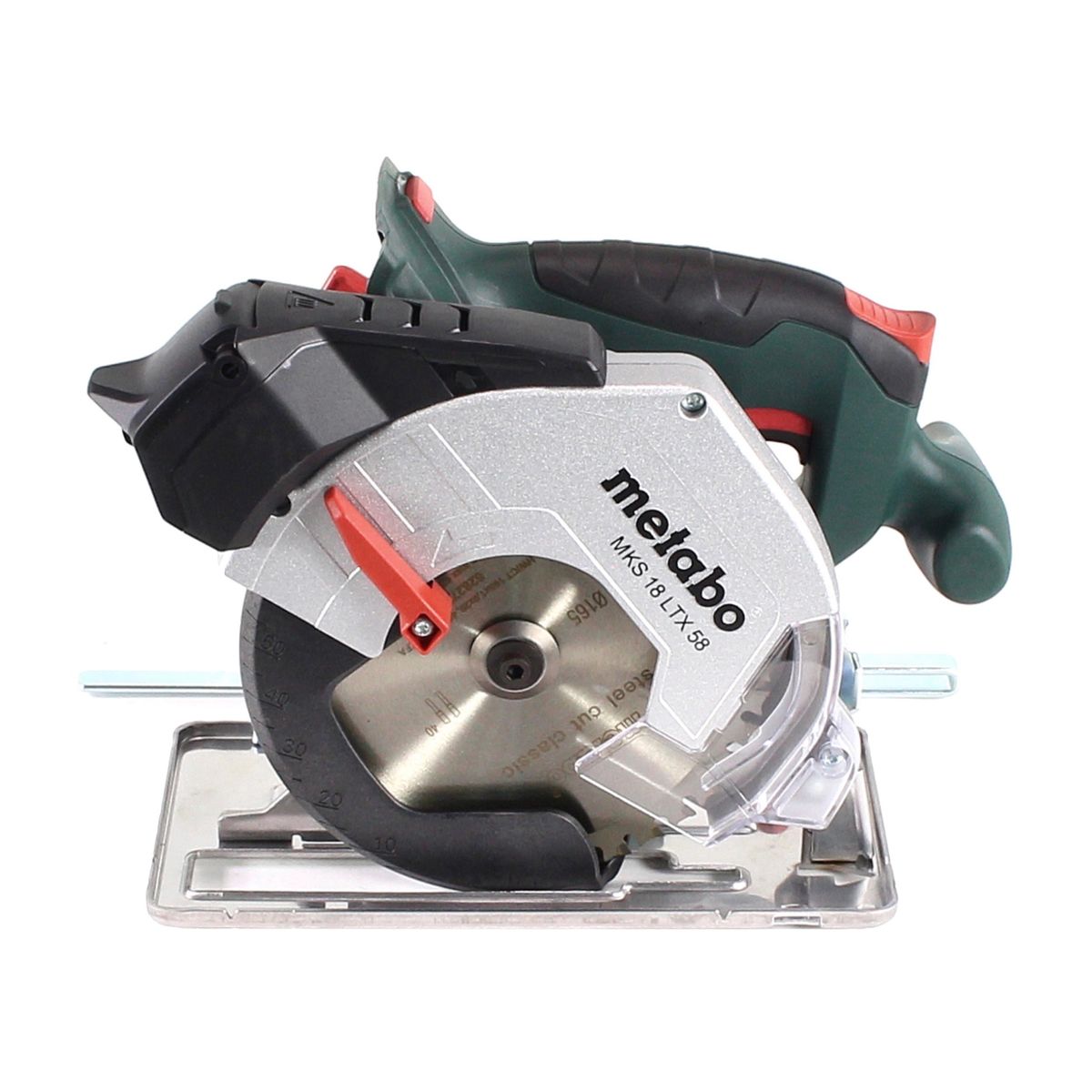 Scie circulaire à métaux sur batterie Metabo MKS 18 LTX 58 18 V 165 mm + 1x batterie 8,0 Ah + chargeur + MetaLoc