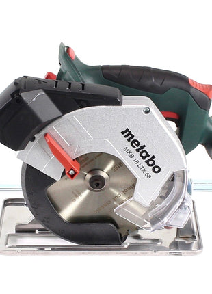 Metabo MKS 18 LTX 58 sierra circular para metal a batería 18 V 165 mm + 2x baterías 8,0 Ah + cargador + MetaLoc