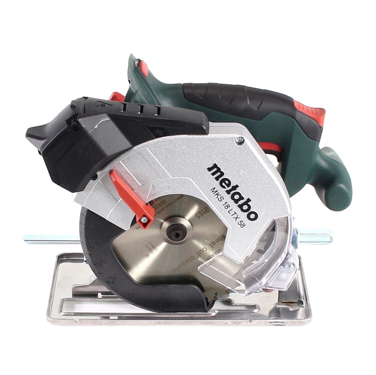 Metabo MKS 18 LTX 58 Akku Metall Handkreissäge 18 V 165 mm + 2x Akku 8,0 Ah + Ladegerät + MetaLoc