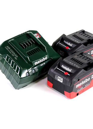 Scie sabre sur batterie Metabo ASE 18 LTX scie alternative 18 V + 2x batteries 5,5 Ah + chargeur