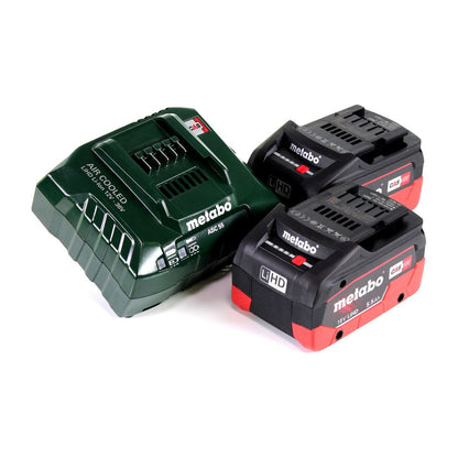 Scie sabre sur batterie Metabo ASE 18 LTX scie alternative 18 V + 2x batteries 5,5 Ah + chargeur