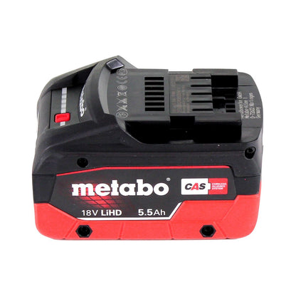 Metabo MKS 18 LTX 58 Akku Metall Handkreissäge 18 V 165 mm + 1x Akku 5,5 Ah + MetaLoc - ohne Ladegerät